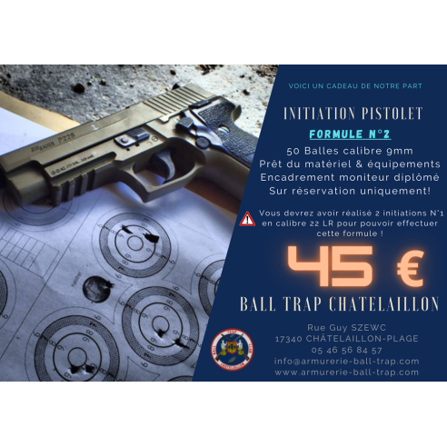 INITIATION CIBLES 9MM 50 BALLES