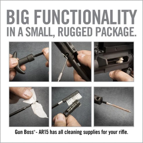 REAL AVID TROUSSE NETTOYAGE GUN BOSS KIT AR15