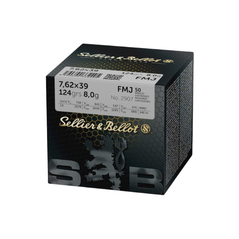 SELLIER BELLOT 124GRS FMJ 7.62X39