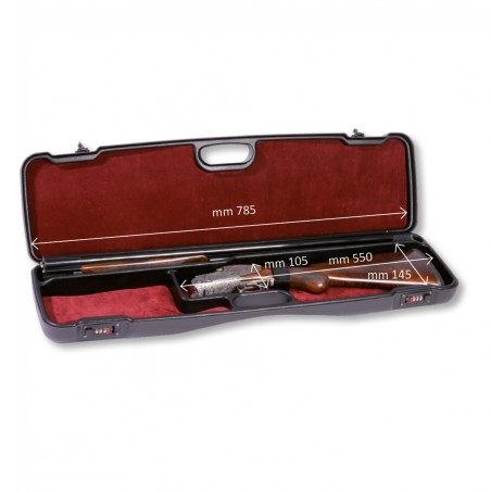 MALLETTE NEGRINI FUSIL DEMONTE INTERIEUR VELOURS 81.5x23x9