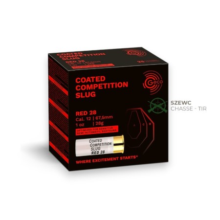 GECO COATED COMPETITION SLUG RED 28G 12-67