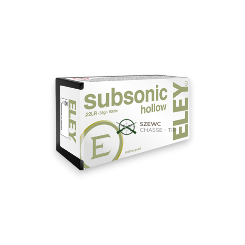 ELEY SUBSONIC HOLLOW 38G 22LR