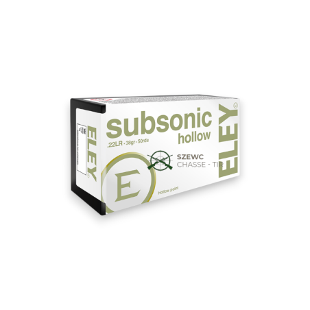 ELEY SUBSONIC HOLLOW 38G 22LR