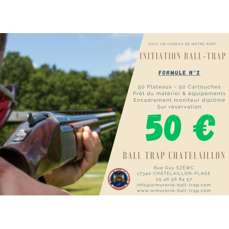 INITIATION BALL TRAP 50 CARTOUCHES